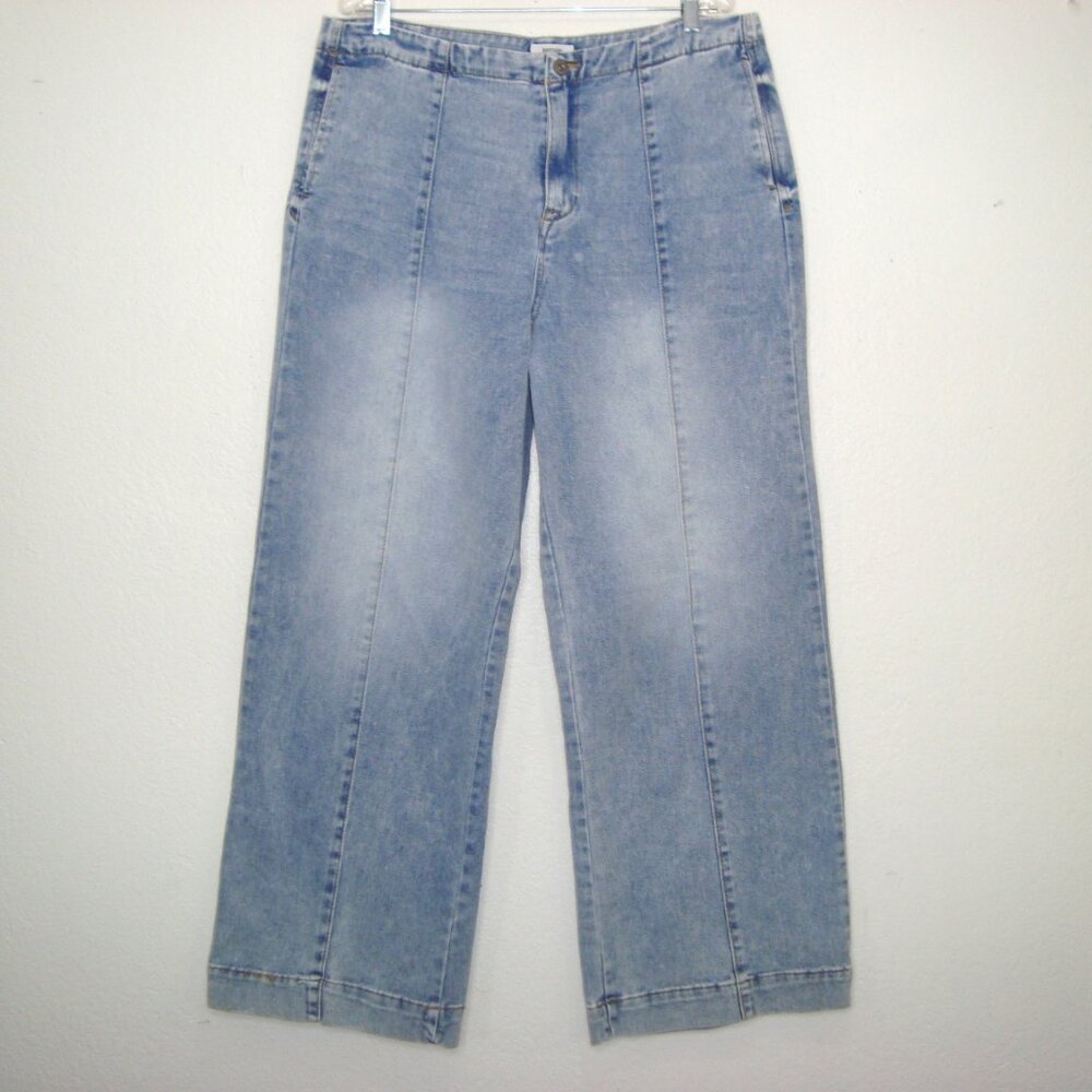 Kensie the Kaya High Rise Wide Leg Blue Denim Jeans